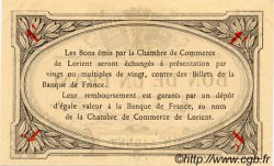 1 Franc FRANCE régionalisme et divers Lorient 1915 JP.075.08 TTB à SUP