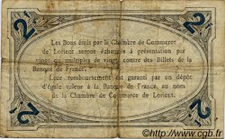 2 Francs FRANCE régionalisme et divers Lorient 1915 JP.075.16 TB