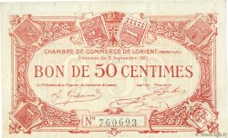 50 Centimes FRANCE régionalisme et divers Lorient 1915 JP.075.17 SPL à NEUF