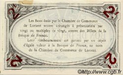 2 Francs FRANCE régionalisme et divers Lorient 1915 JP.075.19 TTB à SUP