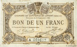 1 Franc FRANCE régionalisme et divers Lorient 1915 JP.075.21 TB