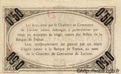 50 Centimes FRANCE régionalisme et divers Lorient 1915 JP.075.26 TTB à SUP