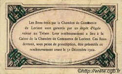 50 Centimes FRANCE régionalisme et divers Lorient 1920 JP.075.35 TTB à SUP
