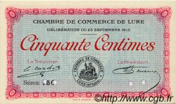 50 Centimes Annulé FRANCE régionalisme et divers Lure 1915 JP.076.05 SPL à NEUF