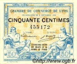 50 Centimes FRANCE régionalisme et divers Lyon 1915 JP.077.03 SPL à NEUF
