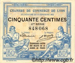 50 Centimes FRANCE régionalisme et divers Lyon 1915 JP.077.04 TTB à SUP