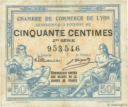 50 Centimes FRANCE régionalisme et divers Lyon 1915 JP.077.04 TB
