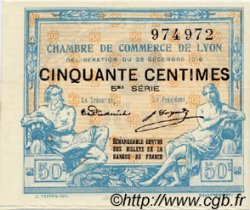 50 Centimes FRANCE régionalisme et divers Lyon 1916 JP.077.12 SPL à NEUF