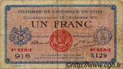1 Franc FRANCE régionalisme et divers Lyon 1916 JP.077.13 TB