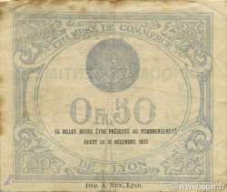 50 Centimes FRANCE régionalisme et divers Lyon 1919 JP.077.18 TB