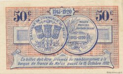 50 Centimes FRANCE régionalisme et divers Melun 1915 JP.080.01 SPL à NEUF