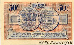 50 Centimes FRANCE régionalisme et divers Melun 1915 JP.080.01 TTB à SUP