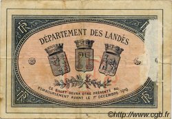 1 Franc FRANCE régionalisme et divers Mont-De-Marsan 1914 JP.082.07 TB
