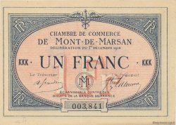 1 Franc FRANCE régionalisme et divers Mont-De-Marsan 1914 JP.082.08 SPL à NEUF