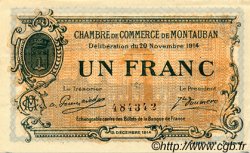 1 Franc FRANCE régionalisme et divers Montauban 1914 JP.083.06 TTB à SUP