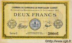 2 Francs FRANCE régionalisme et divers Montluçon, Gannat 1915 JP.084.18 SPL à NEUF