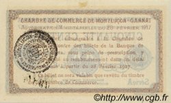 50 Centimes FRANCE régionalisme et divers Montluçon, Gannat 1917 JP.084.28 TTB à SUP