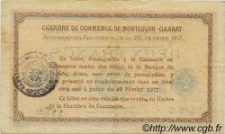 2 Francs FRANCE régionalisme et divers Montluçon, Gannat 1917 JP.084.33 TTB à SUP