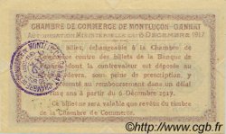 50 Centimes FRANCE régionalisme et divers Montluçon, Gannat 1917 JP.084.35 TTB à SUP