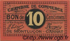 10 Centimes FRANCE régionalisme et divers Montluçon, Gannat 1918 JP.084.67 SPL à NEUF