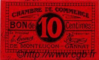 10 Centimes FRANCE régionalisme et divers Montluçon, Gannat 1918 JP.084.73 SPL à NEUF
