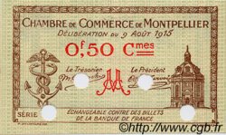 50 Centimes Spécimen FRANCE regionalismo y varios Montpellier 1915 JP.085.05