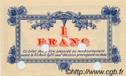 1 Franc Spécimen FRANCE régionalisme et divers Montpellier 1915 JP.085.14 SPL à NEUF