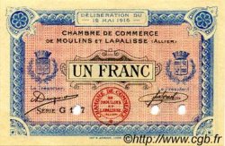 1 Franc Spécimen FRANCE régionalisme et divers Moulins et Lapalisse 1916 JP.086.06 SPL à NEUF