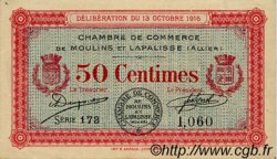 50 Centimes FRANCE régionalisme et divers Moulins et Lapalisse 1916 JP.086.07 TTB à SUP