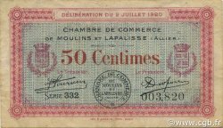 50 Centimes FRANCE régionalisme et divers Moulins et Lapalisse 1920 JP.086.18 TTB à SUP