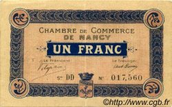 1 Franc FRANCE régionalisme et divers Nancy 1915 JP.087.05 TTB à SUP