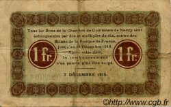 1 Franc FRANCE régionalisme et divers Nancy 1915 JP.087.05 TB