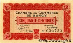 50 Centimes FRANCE régionalisme et divers Nancy 1916 JP.087.07 TTB à SUP