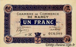 1 Franc FRANCE régionalisme et divers Nancy 1916 JP.087.11 SPL à NEUF