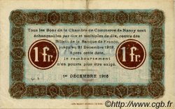 1 Franc FRANCE régionalisme et divers Nancy 1916 JP.087.11 TTB à SUP