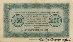 50 Centimes FRANCE régionalisme et divers Nancy 1918 JP.087.20 TTB à SUP