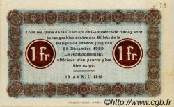 2 Francs FRANCE régionalisme et divers Nancy 1919 JP.087.34 TTB à SUP