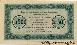 50 Centimes FRANCE régionalisme et divers Nancy 1921 JP.087.47 TTB à SUP