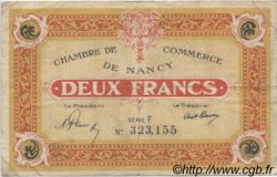 2 Francs FRANCE régionalisme et divers Nancy 1921 JP.087.52 TB