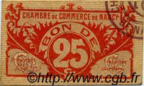 25 Centimes FRANCE régionalisme et divers Nancy 1918 JP.087.67 TTB à SUP
