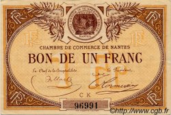 1 Franc FRANCE régionalisme et divers Nantes 1918 JP.088.23 TTB à SUP