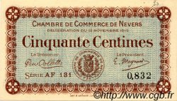 50 Centimes FRANCE régionalisme et divers Nevers 1915 JP.090.05 SPL à NEUF