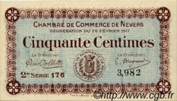 50 Centimes FRANCE régionalisme et divers Nevers 1917 JP.090.12 TTB à SUP