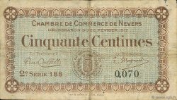 50 Centimes FRANCE régionalisme et divers Nevers 1917 JP.090.12 TB