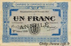 1 Franc Annulé FRANCE régionalisme et divers Nevers 1917 JP.090.15 TTB à SUP