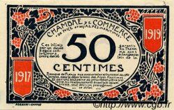 50 Centimes FRANCE régionalisme et divers Nice 1917 JP.091.04 TTB à SUP