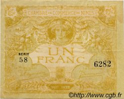1 Franc FRANCE régionalisme et divers Nîmes 1917 JP.092.18 TTB à SUP