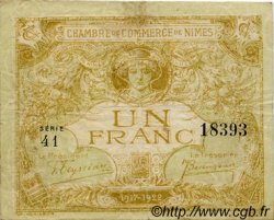 1 Franc FRANCE régionalisme et divers Nîmes 1917 JP.092.18 TB