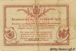 50 Centimes FRANCE régionalisme et divers Niort 1915 JP.093.01 TB