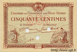 50 Centimes Spécimen FRANCE régionalisme et divers Niort 1915 JP.093.02 SPL à NEUF